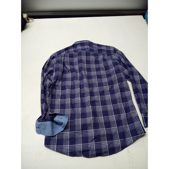 The Savile Row Company Men's Purple Slim Fit 100% Cotton Size 15 (32-33) Flip Cu - Picture 5 of 5